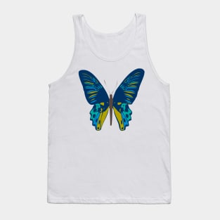 Blue Butterfly Tank Top